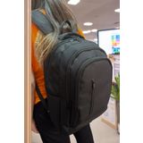 Stok CITY lisanslı blacks series sırt çantası siyah okul çantası geniş çok cepli laptop bölmeli 45*30*22 cm