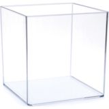 Stok Pet 8 lt Şeffaf Betta Kabı Beta Fanusu Akrilik Plastik Malzeme ile Modern Tasarım
