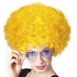 stok234190741 Parti Aksesuar Sarı Renk Kıvırcık Afro Bonus Peruk