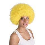 stok42034558dggd Parti Aksesuar Sarı Renk Kıvırcık Afro Bonus Peruk