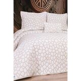 Stone 4 Parça Yatak Örtüsü 240X260 Beyaz Cappucino