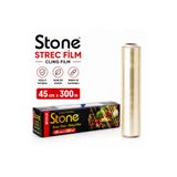 Stone Broken PVC Streç Film Rulosu – Kesici Kutulu, Güçlü ve Esnek Gıda Streç Film 1 Rolo