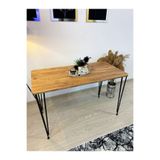 stone concept mobilya meric kaya Mutfak Masası Metal Ayaklı Masa 60x120cm Atlantik Çam