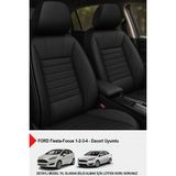 Stone Deri Oto Koltuk Kılıfı-(Ford Focus-Fiesta-Escort Uyumlu) - Siyah