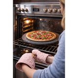 STONE EDITION Doğal Bazalt Taş %100 Doğal | 800°C Isı Dayanımı | Fırın & Mangal Uyumlu, Pizza Taşı 30Cm