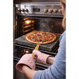 STONE EDITION Doğal Bazalt Taş %100 Doğal | 800°C Isı Dayanımı | Fırın & Mangal Uyumlu,Pizza Taşı 30X40X2 CM