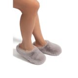 Stone Kadın Peluş Ev Terliği Koyu Bej 37/41