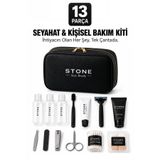 Stone Ready Kit 13 Parça Seyahat Ve Kişisel Bakım Kiti Organizer Çantası Seti Siyah