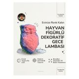 Stone Story Geometrik Baykuş Figürlü Dekoratif Led Gece Lambası Duvar Apliki 3D Tasarım