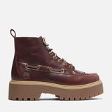 STONE STREET MID LACE UP BOOT Kadın Burgundy Full Grain Bot TB0A27YZEIW1 - Kahverengi