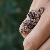 Stoneage Ayarlanabilir Sarmaşık Model Kaliteli Bronz Yüzük