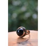Stoneage F02648 El Yapımı Oniks Doğal Taşlı Yüzük