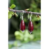Stoneage Jewellery Gümüş Ceyt Doğal Taş Küpe