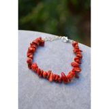 Stoneage Jewellery Kırmızı Mercan Kadın Bileklik
