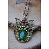 Stoneage Jewellery Kök Zümrüt Otantik Bayan Kolye