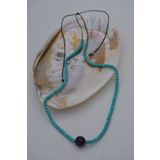STONEAGE JEWELLERY Lapis Lazuli ve Turkuaz Doğal Taşlı Kolye