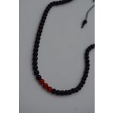 STONEAGE JEWELLERY Mercan ve Oniks Taşlı Kolye