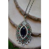 Stoneage RF03121 Jewellery Safir Taşlı Otantik Kolye