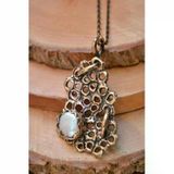 Stoneage RF03169 Jewellery Özel Tasarım Gerçek İnci Doğal Taş Kolye