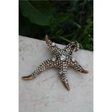 Stoneage RF03751 Kadın Deniz Yıldızı Lüks Bronz Broş