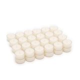 Stonebriar Kokusuz Uzun Şeffaf Bardak Tealight Mumlar, Uzatılmış Yanma Süresi, Beyaz, Dökme, 48'li Paket (8 Saat)