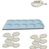 Stonechem 10'lu Tırtıklı Kenar Magnet Silikon Kalıp Seti – 5.8 cm Yuvarlak Epoksi Magnet Kalıbı (Söz, Nişan, Nikah Şekeri ve Hediyelik İçin İdeal Ölçü)