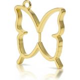 Stonechem 5 Adet Kelebek Model Gold Zamak Kolye Ucu 3.5 cm – Epoksi Reçine ve Takı Tasarımı İçin Kaliteli Metal Çerçeve (Paslanmaya Dayanıklı, Takı Yapım Aparatı)