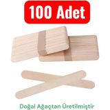 Stonechem Epoksi Karıştırma Çubuğu – 100 Adet Ahşap Abeslang Seti (Hobi ve Sanatsal Döküm Hazırlık Ekipmanı) - Kumsal Bej