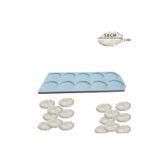stonechem Epoksi Silikon Kalıp Tırtıklı Kenar Magnet Kalıbı 5.8 CM 10 lu