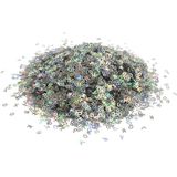 Stonechem Holografik Gümüş Harf Glitter – 5 GR Karışık Alfabe Pullu Sim (Epoksi, UV Reçine ve Takı Tasarımı İçin İsimli Ürün Süsleme Malzemesi) - Gri