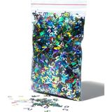 Stonechem Holografik Harf Glitter 5 gr – Epoksi ve UV Reçine İçin Renkli Işıltılı Harf Pul (Takı, Anahtarlık ve Telefon Kılıfı Süsleme Malzemesi) - Çok Renkli