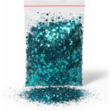 Stonechem Holografik Mavi-Yeşil Glitter 5 gr – Epoksi ve UV Reçine İçin Çift Renk Yansımalı Işıltı (Okyanus ve Doğa Temalı Tasarımlar İçin Premium Pul)