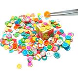 Stonechem Meyve Sticker Seti – 5 GR Karışık Meyve Dilimleri (Epoksi, UV Reçine ve Nail Art İçin Dekoratif Fimo Figürler) - Çok Renkli