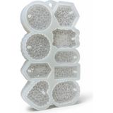 Stonechem Mücevher Desenli Çoklu Epoksi Silikon Kalıp (15x26 cm) – Takı, Kolye Ucu ve Küpe Yapımı İçin Büyük Boy Çok Amaçlı Reçine Kalıbı (Parlak ve Pürüzsüz İç Yüzey)