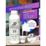 Stonechem RTV-2 Kalıp Silikonu 1 kg – 25 Shore Beyaz – Katalizör Dahil – 1. Sınıf Standart Sertlik - renk