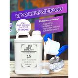 Stonechem RTV-2 Kalıp Silikonu 5 kg – 5 Shore Beyaz – Katalizör Dahil – 1. Sınıf Ultra Esnek Ekonomik Boy - renk