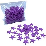 Stonechem Tırtıklı Mini Yıldız Mor – 100 Adet Dekoratif Deniz Yıldızı Figürü (Epoksi, UV Reçine ve Marin Temalı Tasarımlar İçin Tırtıklı Dokulu Süsleme)