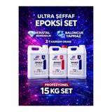 stonechem Ultra Şeffaf Epoksi Reçine 15 Kg – Ahşap, Tepsi ve Magnet Yapımı İçin (HEDİYELİ)