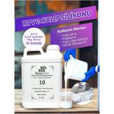 Stonechem Yüksek Kalite RTV-2 Kalıp Silikonu 5 KG – 10 Shore Beyaz (Ekstra Esnek ve Hassas Detaylar İçin)
