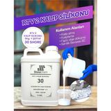 Stonechem Yüksek Kalite RTV-2 Kalıp Silikonu 5 KG – 30 Shore Yarı Şeffaf (Yüksek Form Direnci - Katalizör Dahil) - Beyaz