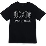 Stonedfame Ac-Dc Baskılı T-Shirt - 5XL - Siyah