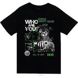 stonedfame Call Of Duty - Ghost - Simon Riley - Oyun Baskılı Unisex %100 Pamuk Siyah T-Shirt - 2XL