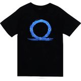 stonedfame God Of War - Oyun Baskılı Unisex %100 Pamuk Siyah T-Shirt - XS