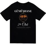 stonedfame Gümüşhane - 29 - Pestil - Köme - Şehir Baskılı Unisex %100 Pamuk Siyah T-Shirt - 2XL