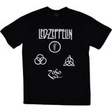 stonedfame LED Zeppelin Baskılı T-Shirt - 5XL - Siyah
