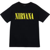 stonedfame Nirvana Baskılı Tişört - XXXXL - Siyah