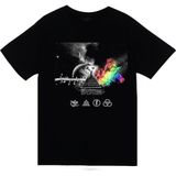 stonedfame Pink Floyd LED Zeppelin Baskılı T-Shirt - XXL - Siyah