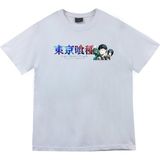 stonedfame Tokyo Ghoul Anime Baskılı Tshirt - 3XL - Beyaz