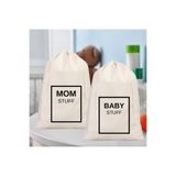 Stonehill, Çocuklar İçin Yedek ve Kirli Kıyafet Torbaları, 30x40 cm, 2'li Set, (Baby Stuff ve Mom Stuff)