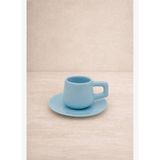 Stoneware Espresso / Türk Kahvesi Fincanı Mavi